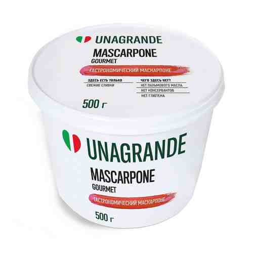 Сыр мягкий Unagrande Mascarpone Gourmet 80% 500 г