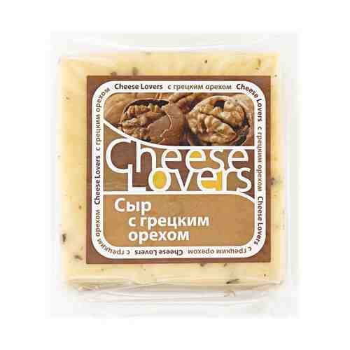 Сыр полутвердый Cheese Lovers с грецким орехом 50% 220 г