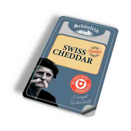 Сыр полутвердый Schonfeld Swiss Cheddar 53% 125 г