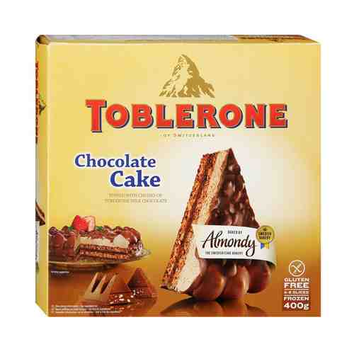 Торт Almondy Toblerone Миндальный бисквит со сливочным кремом с кусочками шоколада 400 г