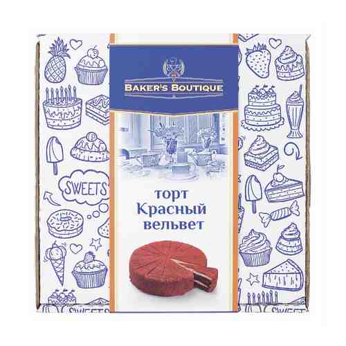 Торт Baker's Boutique Красный Вельвет 1,7 кг