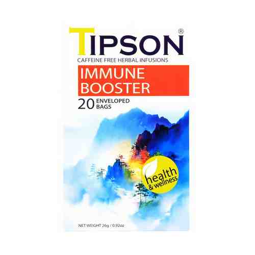 Травяной чай Tipson Immune Booster в пакетиках 1,3 г х 20 шт