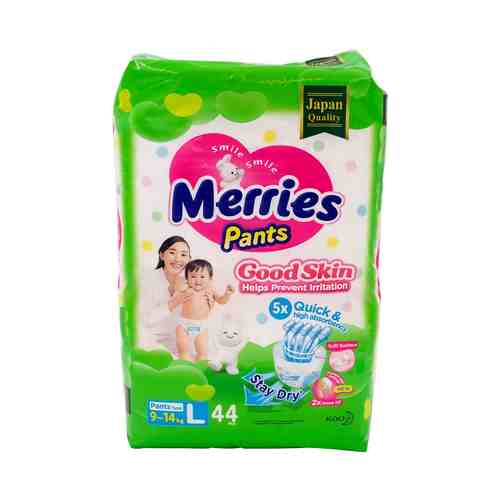 Трусики Merries Good Skin для детей L (9-14 кг) 44 шт