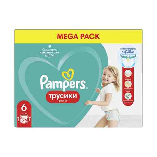 Трусики Pampers Extra Large 6 (15+ кг) 76 шт