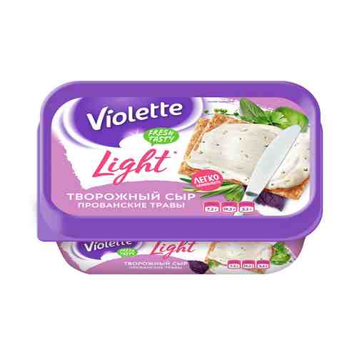 Творожный сыр Violette Light Прованские травы 60% БЗМЖ 160 г