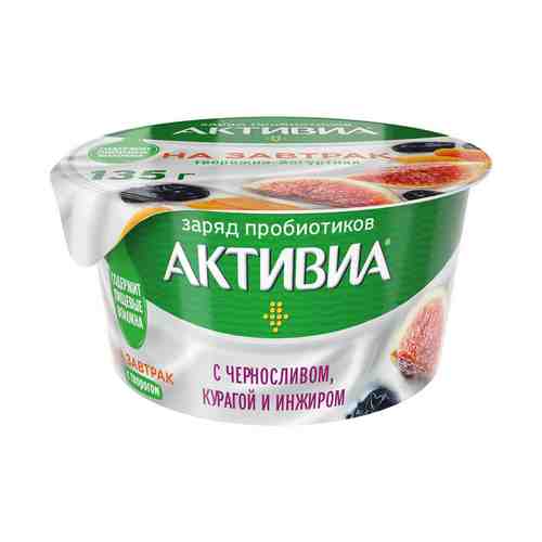 Творожок Активиа с черносливом-курагой-инжиром-изюмом 3,5% 135 г