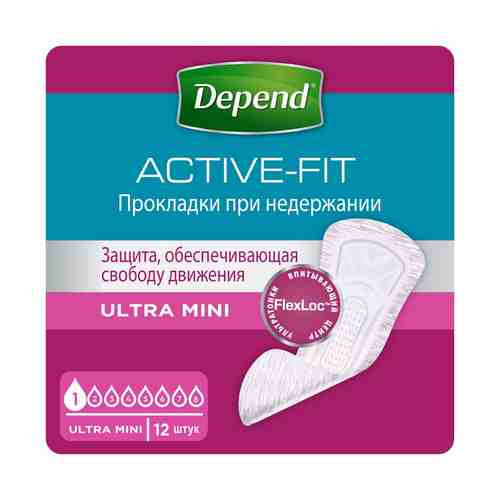 Урологические прокладки Depend Ultra Mini 12 шт