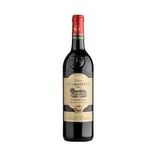 Вино Chateau La Gravette Bordeaux AOC красное сухое 12% 0,75 л