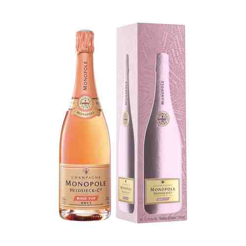 Вино игристое Heidsieck Co Monopole Rose Top розовое брют 12% 0,75 л Франция