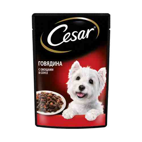 Влажный корм Cesar с говядиной и овощами для собак 85 г