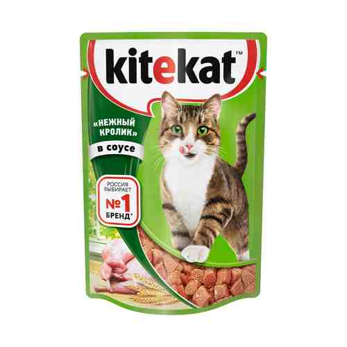 Влажный корм Kitekat с кроликом для кошек 85 г