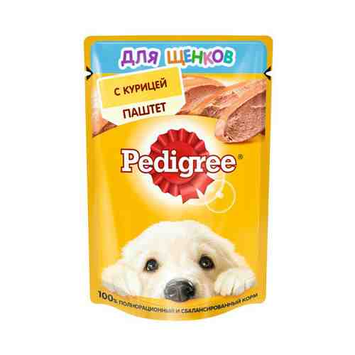 Влажный корм Pedigree паштет с курицей для щенков 80 г