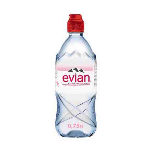 Вода минеральная Evian природная негазированная столовая 0,75 л