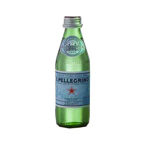 Вода минеральная San Pellegrino среднегазированная лечебно-столовая 0,25 л