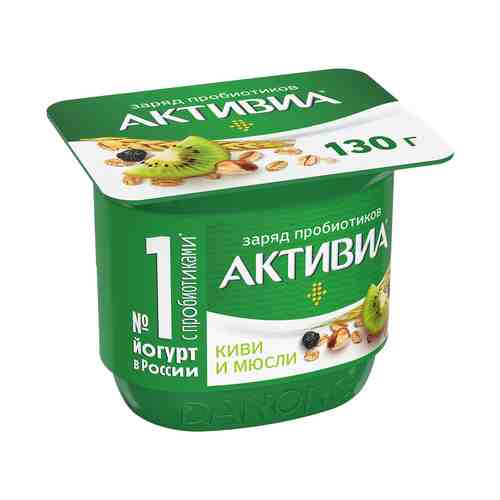 Йогурт Активиа киви-мюсли 2,9% 130 г