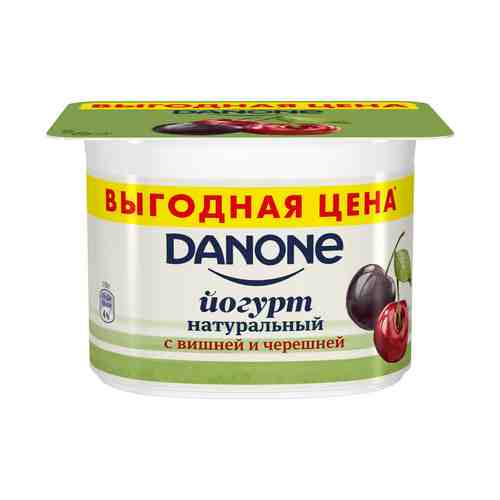 Йогурт Danone вишня-черешня 2,9% 110 г