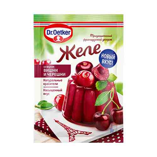 Желе Dr.Oetker со вкусом вишни и черешни 45 г