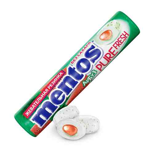 Жевательная резинка Mentos Pure Fresh Арбуз без сахара 15,5 г