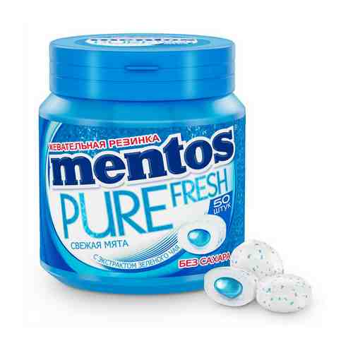 Жевательная резинка Mentos Pure Fresh Свежая мята 100 г