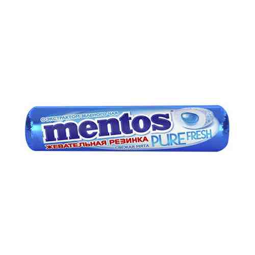 Жевательная резинка Mentos Pure Fresh свежая мята 23,3 г