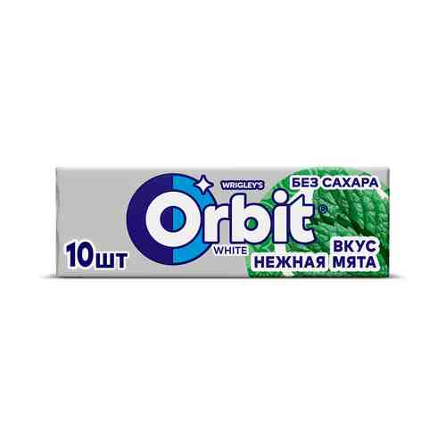 Жевательная резинка Orbit White Нежная мята без сахара 13,6 г