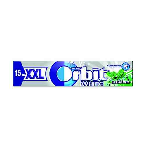 Жевательная резинка Orbit White XXL Нежная мята без сахара 20,4 г