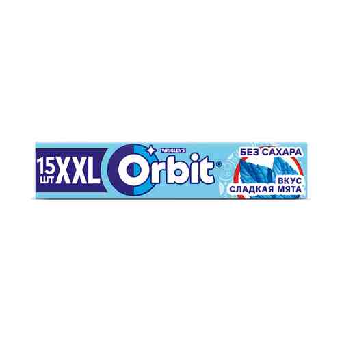 Жевательная резинка Orbit XXL Сладкая мята без сахара 20,4 г