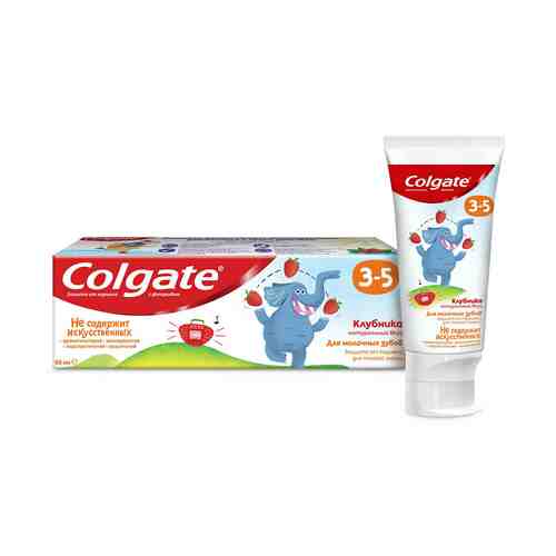 Зубная паста детская Colgate Клубника от 3 до 5 лет 60 мл