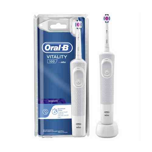 Зубная щетка Oral-B Vitality D100 белая электрическая